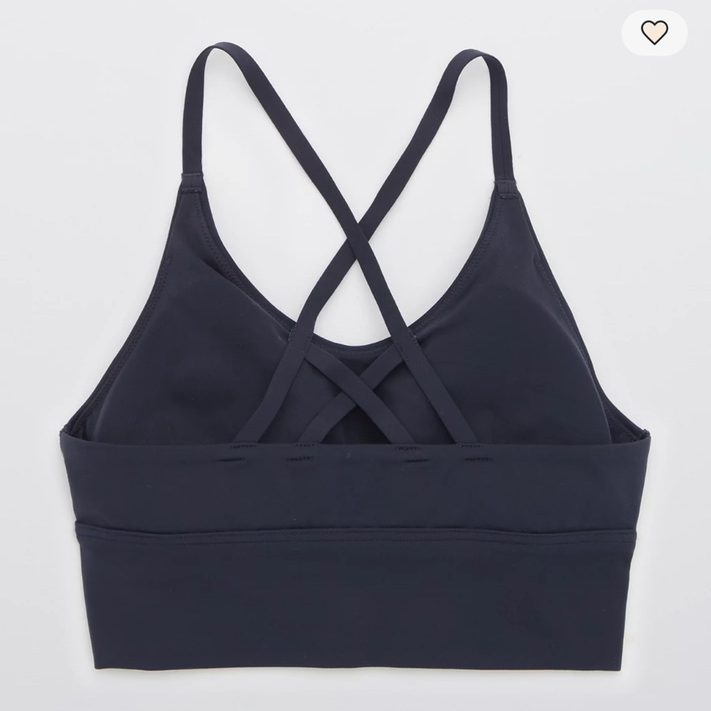 OFFLINE By Aerie Real Me Strappy Back Sports Bra in black medium